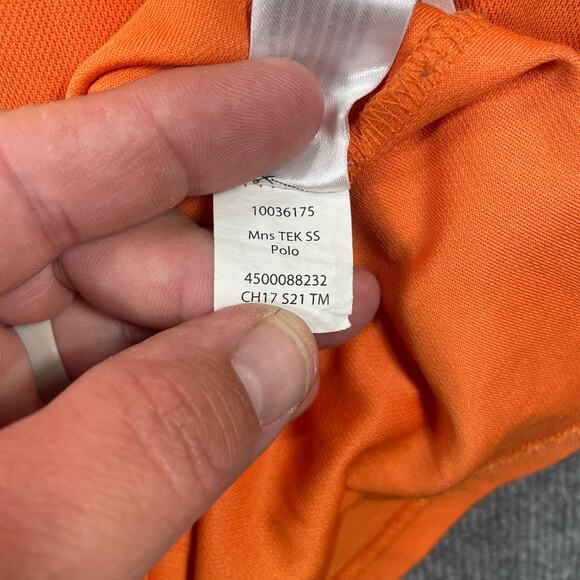 AriatTek Polo Shirt Heat Series Men's XL Orange Short Sleeve Casual Stretch - Picture 9 of 12